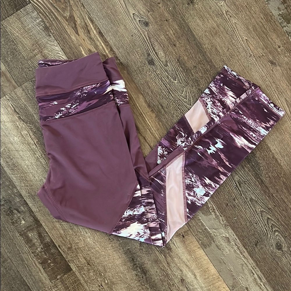 RBX Asymmetrical Purple Pink Leggings - Picture 1 of 6